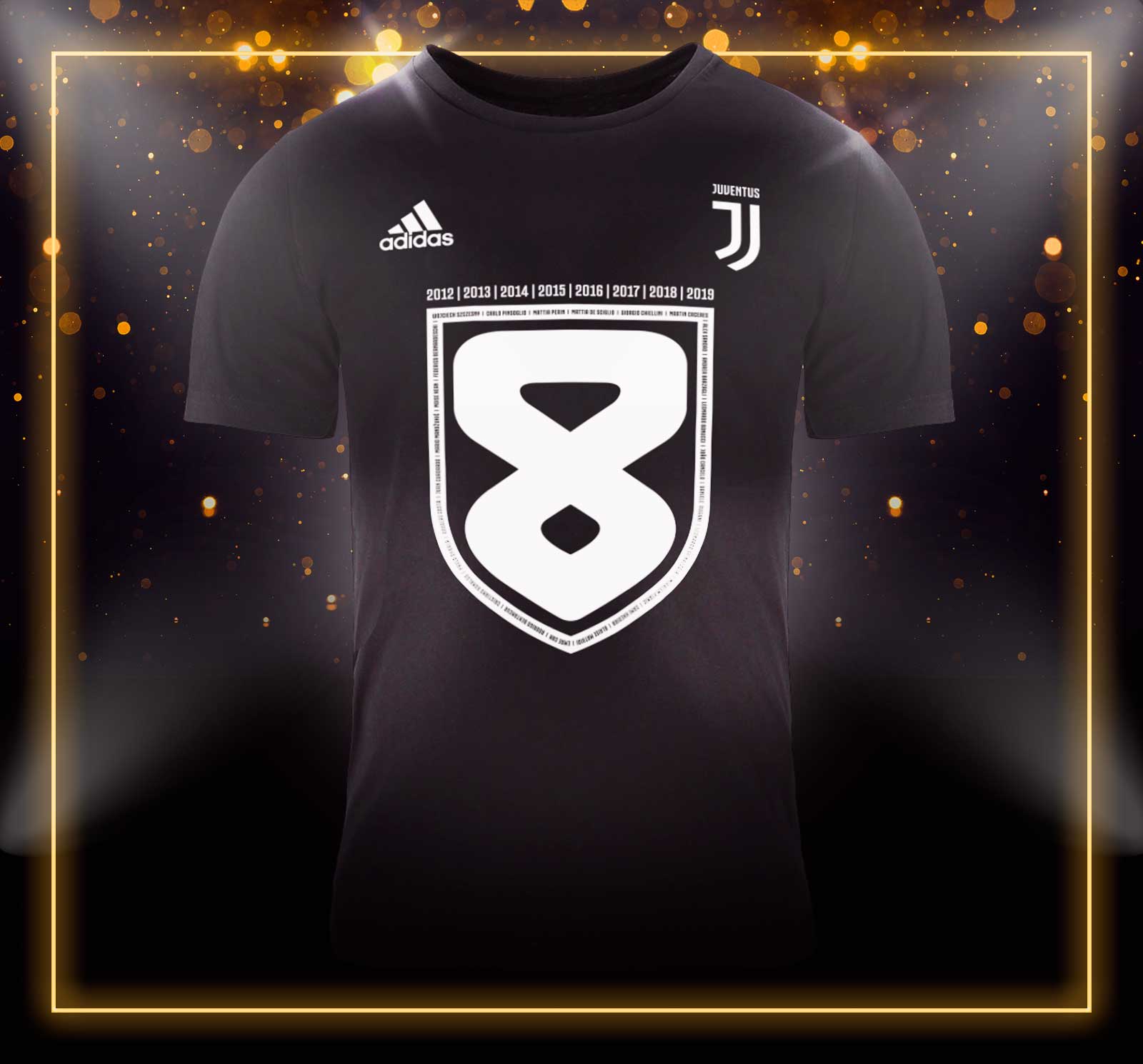 Adidas Juventus 2018 2019 Serie A Meister Shirt Adidas Juventus 2018 2019 Serie A Meister Shirt